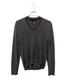 GUCCI（グッチ）の古着「Vネックニット」｜グレー