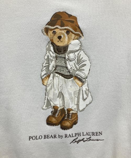 POLO RALPH LAUREN（ポロ・ラルフローレン）POLO RALPH LAUREN (ポロ・ラルフローレン) Polo ベア フリース クルーネック ホワイト サイズ:XSの古着・服飾アイテム