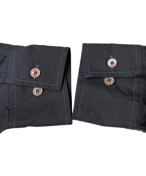 LEMAIRE（ルメール）LEMAIRE (ルメール) ウォッシュドコットンシルクのアスコットブラウス ブラック サイズ:36の古着・服飾アイテム