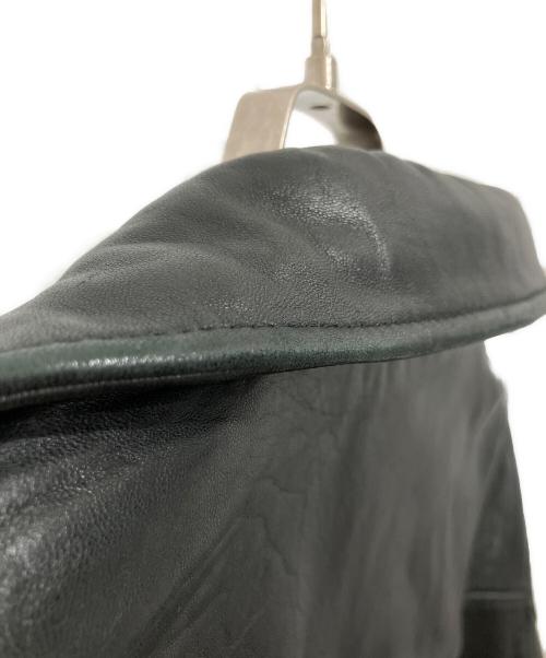 MONTEDORO（モンテドーロ）MONTEDORO (モンテドーロ) レザージャケット ブラック サイズ:Lの古着・服飾アイテム