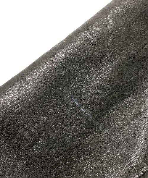 MONTEDORO（モンテドーロ）MONTEDORO (モンテドーロ) レザージャケット ブラック サイズ:Lの古着・服飾アイテム