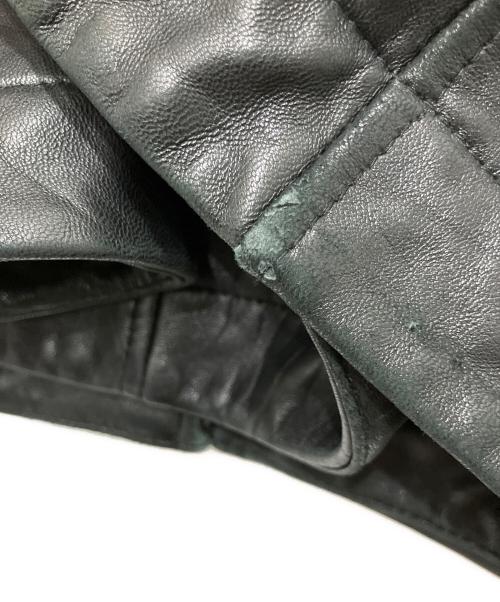 MONTEDORO（モンテドーロ）MONTEDORO (モンテドーロ) レザージャケット ブラック サイズ:Lの古着・服飾アイテム