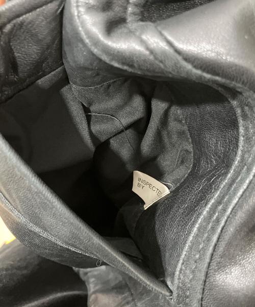 MONTEDORO（モンテドーロ）MONTEDORO (モンテドーロ) レザージャケット ブラック サイズ:Lの古着・服飾アイテム
