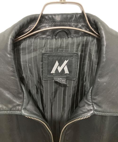 MONTEDORO（モンテドーロ）MONTEDORO (モンテドーロ) レザージャケット ブラック サイズ:Lの古着・服飾アイテム