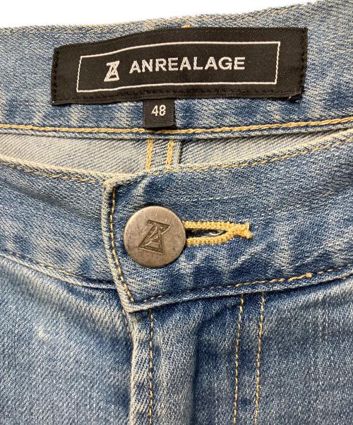 ANREALAGE（アンリアレイジ）ANREALAGE (アンリアレイジ) パッチワークデニムパンツ インディゴ サイズ:48の古着・服飾アイテム