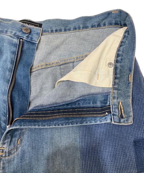 ANREALAGE（アンリアレイジ）ANREALAGE (アンリアレイジ) パッチワークデニムパンツ インディゴ サイズ:48の古着・服飾アイテム