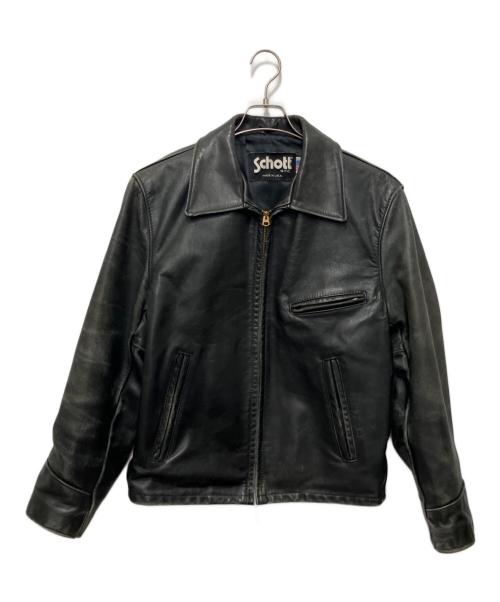 Schott（ショット）Schott (ショット) レザージャケット ブラック サイズ:38の古着・服飾アイテム