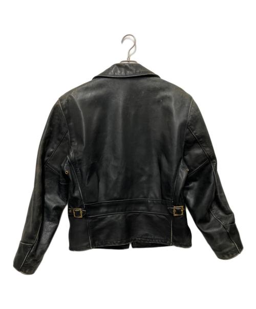 Schott（ショット）Schott (ショット) レザージャケット ブラック サイズ:38の古着・服飾アイテム