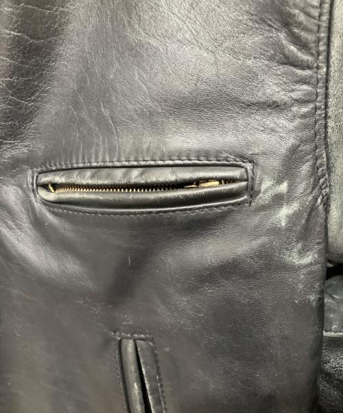 Schott（ショット）Schott (ショット) レザージャケット ブラック サイズ:38の古着・服飾アイテム