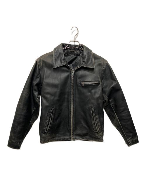 Schott（ショット）Schott (ショット) レザージャケット ブラック サイズ:38の古着・服飾アイテム