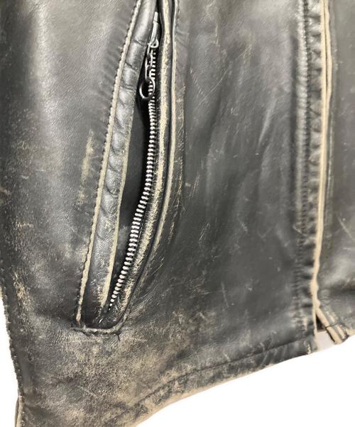 Schott（ショット）Schott (ショット) レザージャケット ブラック サイズ:38の古着・服飾アイテム