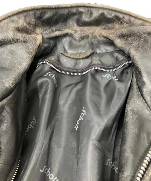 Schott（ショット）Schott (ショット) レザージャケット ブラック サイズ:38の古着・服飾アイテム