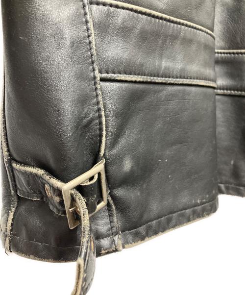 Schott（ショット）Schott (ショット) レザーライダースジャケット ブラック×レッド サイズ:38の古着・服飾アイテム