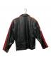 Schott (ショット) レザーライダースジャケット ブラック×レッド サイズ:38：17000円