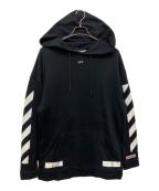 OFFWHITEオフホワイト）の古着「Diagonal Arrows Hoodie」｜ブラック