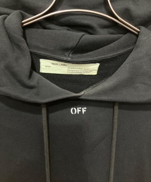 OFFWHITE（オフホワイト）OFFWHITE (オフホワイト) Diagonal Arrows Hoodie ブラック サイズ:Mの古着・服飾アイテム