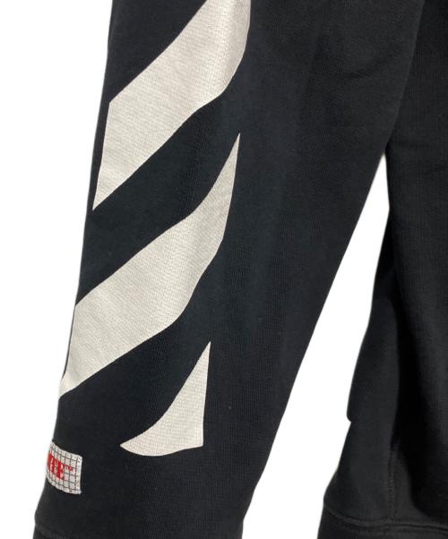 OFFWHITE（オフホワイト）OFFWHITE (オフホワイト) Diagonal Arrows Hoodie ブラック サイズ:Mの古着・服飾アイテム