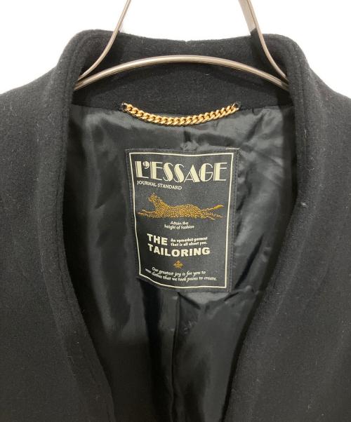 journal standard L'essage（ジャーナルスタンダード レサージュ）journal standard L'essage (ジャーナルスタンダード レサージュ) コクーンミドルコート2 ブラック サイズ:FREEの古着・服飾アイテム