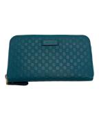 GUCCIグッチ）の古着「ラウンドジップウォレット」｜ブルー