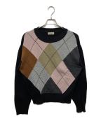 MARGARET HOWELLマーガレットハウエル）の古着「MERINO CASHMERE ARGYLE」｜マルチカラー