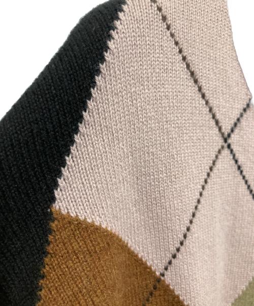 MARGARET HOWELL（マーガレットハウエル）MARGARET HOWELL (マーガレットハウエル) MERINO CASHMERE ARGYLE マルチカラー サイズ:2の古着・服飾アイテム
