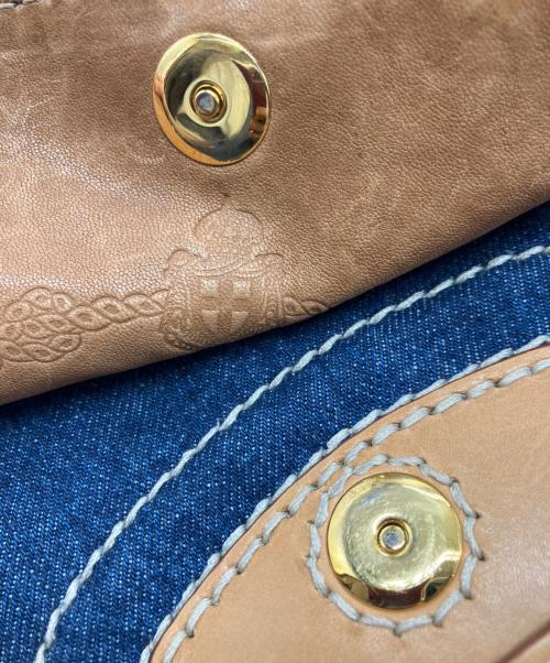 PRADA（プラダ）PRADA (プラダ) Double-Chain Shoulder Bag Denime インディゴの古着・服飾アイテム