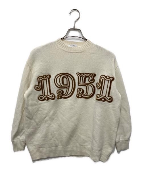 MaxMara（マックスマーラ）MaxMara (マックスマーラ) FIDO 1951 ウールカシミヤオーバーサイズニット アイボリー サイズ:XSの古着・服飾アイテム