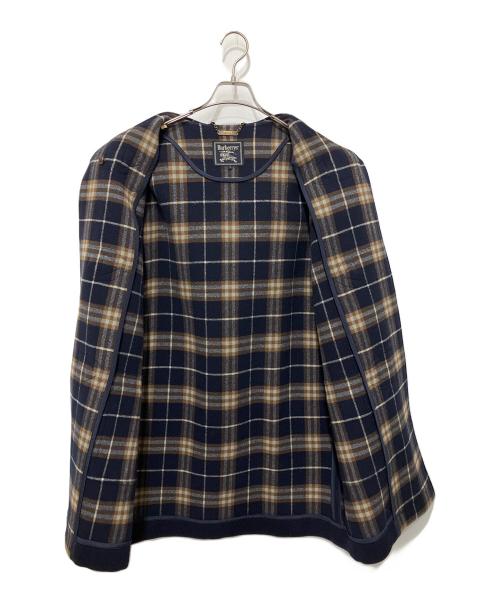 Burberry's（バーバリーズ）Burberry's (バーバリーズ) カシミヤ混ダッフルコート ネイビー サイズ:7の古着・服飾アイテム