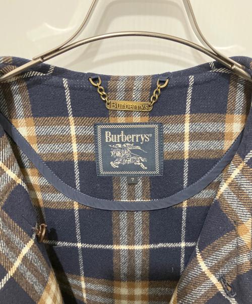 Burberry's（バーバリーズ）Burberry's (バーバリーズ) カシミヤ混ダッフルコート ネイビー サイズ:7の古着・服飾アイテム