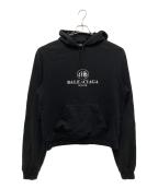 BALENCIAGAバレンシアガ）の古着「BBロゴパーカー」｜ブラック