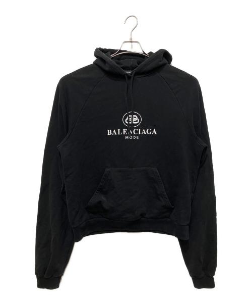 BALENCIAGA（バレンシアガ）BALENCIAGA (バレンシアガ) BBロゴパーカー ブラック サイズ:Lの古着・服飾アイテム