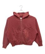 BLESS Uブレスユー）の古着「Bless U Pigment Zip Hoodie」｜レッド