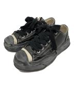 Maison MIHARA YASUHIROメゾン ミハラ ヤスヒロ）の古着「HANK OG Sole Silicon Coating Canvas Low-top Sneaker」｜ブラック