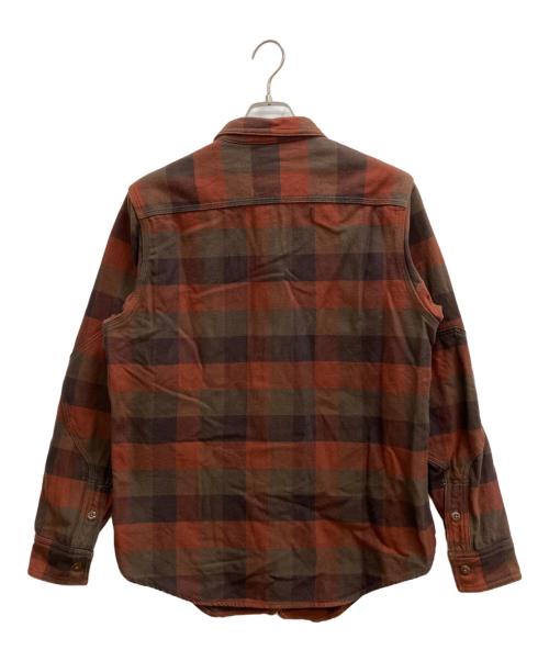 freewheelers（フリーホイーラーズ）FREEWHEELERS (フリーホイーラーズ) MECHANIC SHIRTS ブラウン×カーキ サイズ:16の古着・服飾アイテム