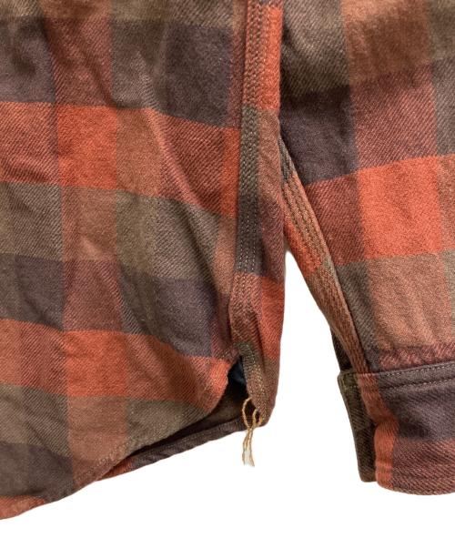 freewheelers（フリーホイーラーズ）FREEWHEELERS (フリーホイーラーズ) MECHANIC SHIRTS ブラウン×カーキ サイズ:16の古着・服飾アイテム