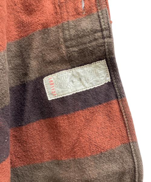 freewheelers（フリーホイーラーズ）FREEWHEELERS (フリーホイーラーズ) MECHANIC SHIRTS ブラウン×カーキ サイズ:16の古着・服飾アイテム