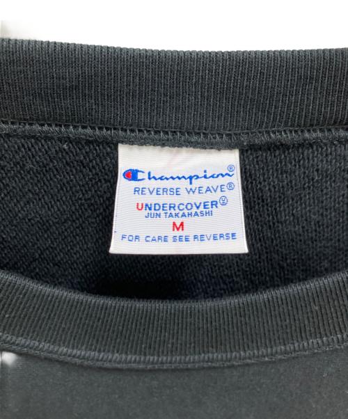 Champion（チャンピオン）Champion (チャンピオン) UNDERCOVER (アンダーカバー) リバースウィーブスウェット ブラック サイズ:Mの古着・服飾アイテム
