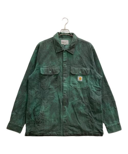 CarHartt（カーハート）CarHartt (カーハート) コーデュロイシャツジャケット グリーン サイズ:XLの古着・服飾アイテム