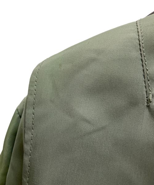 CREEKS（CREEKS）CREEKS (CREEKS) レザー切替ライダースジャケット ブラック×カーキ サイズ:Mの古着・服飾アイテム