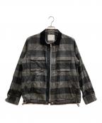 sacai×eric hazeサカイ×エリック・ヘイズ）の古着「Buffalo Check shirt」｜グレー×ブラック
