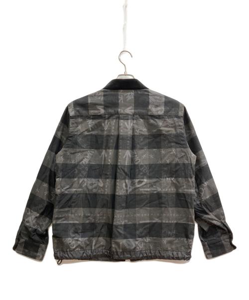 sacai（サカイ）sacai (サカイ) Eric Haze (エリック・ヘイズ) Buffalo Check shirt グレー×ブラック サイズ:1の古着・服飾アイテム