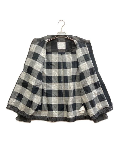 sacai（サカイ）sacai (サカイ) Eric Haze (エリック・ヘイズ) Buffalo Check shirt グレー×ブラック サイズ:1の古着・服飾アイテム