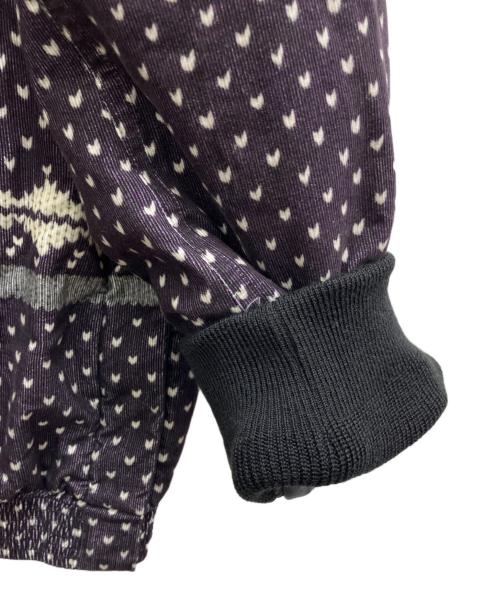 sacai（サカイ）sacai (サカイ) Cowichan Knit Blouson パープル サイズ:2の古着・服飾アイテム