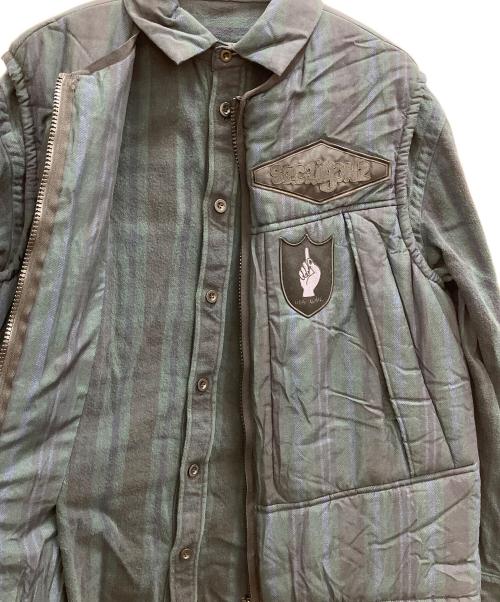 sacai（サカイ）sacai (サカイ) Gonz Multi Patch Plaid Shirt グリーン サイズ:3の古着・服飾アイテム