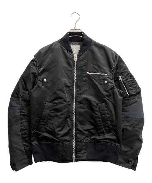 sacai（サカイ）sacai (サカイ) ナイロンツイルブルゾン ブラック サイズ:2の古着・服飾アイテム