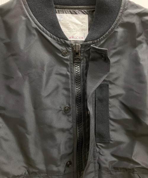 sacai（サカイ）sacai (サカイ) Nylon Twill x Grosgrain Blouson ブラック サイズ:2の古着・服飾アイテム