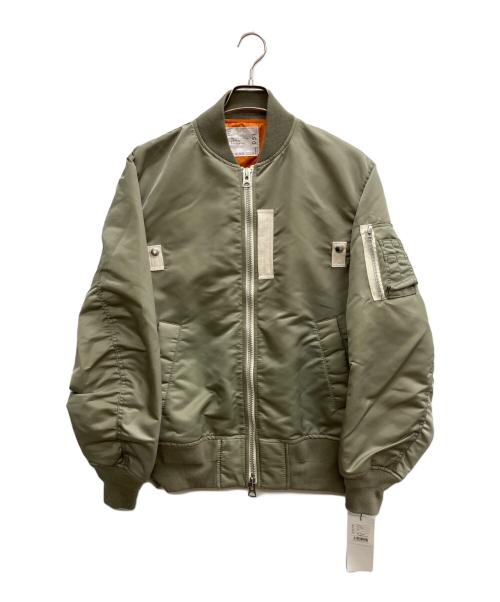 sacai（サカイ）sacai (サカイ) Nylon Twill Blouson カーキ サイズ:2の古着・服飾アイテム