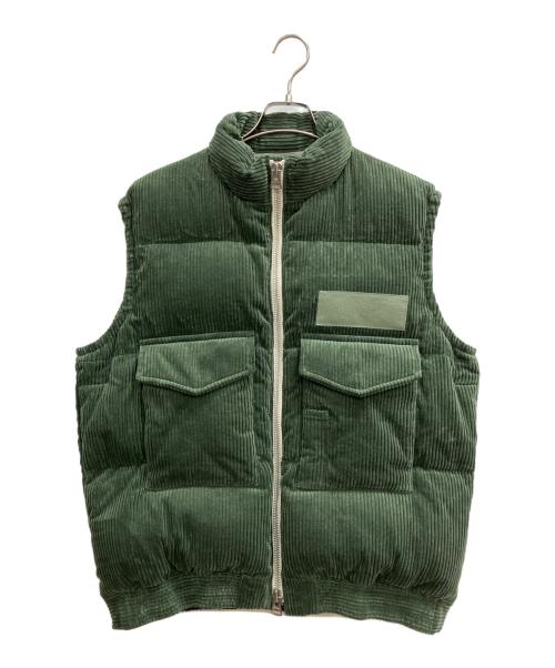 sacai（サカイ）sacai (サカイ) Corduroy Puffer Vest グリーン サイズ:2の古着・服飾アイテム