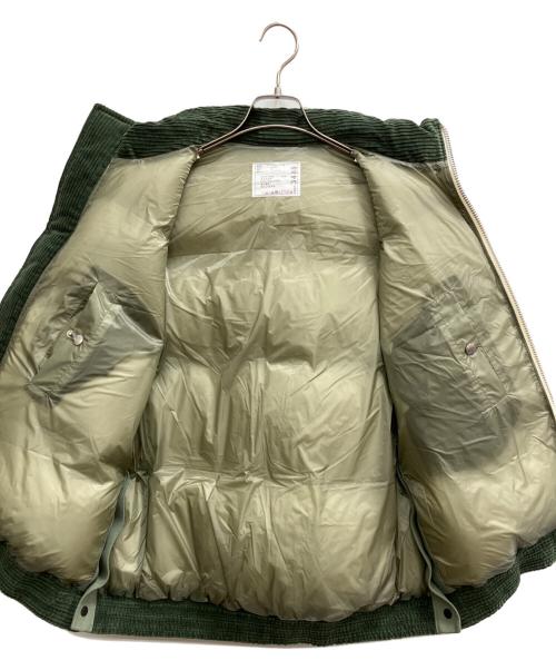 sacai（サカイ）sacai (サカイ) Corduroy Puffer Vest グリーン サイズ:2の古着・服飾アイテム