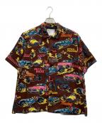sacaiサカイ）の古着「Car Race / Tropical Print Shirt」｜ブラウン